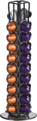 Draaibare capsulehouder - Geschikt voor Nespresso en compatible Capsules - 40 stuks zwart