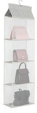 TDR - Hangende Garderobe Organizer - Opbergruimte - 4 Lagen  - beige