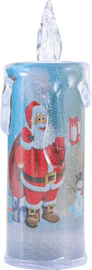 6-delige kerstdecoratie LED-kaarsenset - Sneeuwman & Kerstma