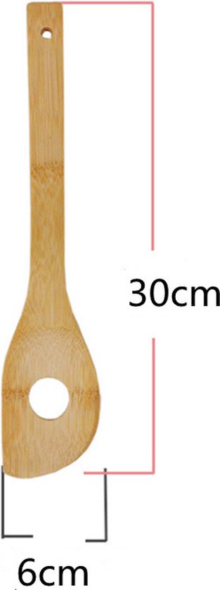 6-delige Complete Keukenset van Duurzaam Bamboe - Met Handig