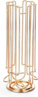 metalen rooster vergulde roterende  dolce gusto capsulehouder  24st goud