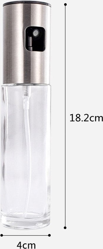 4 delige Stijlvolle en Praktische Glazen Spuitflessenset 100ml -BBQ Accesoires-Lekvrij en Ergonomisch - Ideaal voor Olie en Azijn-2sets