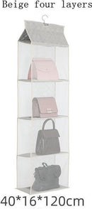 TDR - Hangende Garderobe Organizer - Opbergruimte - 4 Lagen  - beige
