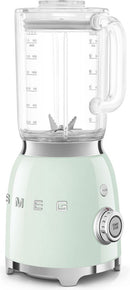 SMEG BLF03PGEU Blender - Smoothie Blender - 800W - 1,5L Tritan™ Kan - 4 Snelheden - Ice Crush & Smoothie Functie - '50s Style - Watergroen