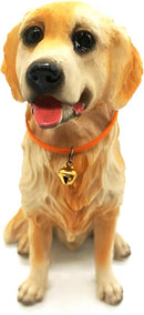 Betoverende Golden Retriever Harsdecoratie - Een Charmante Toevoeging aan je Interieur 10.5x11.5x19.51cm