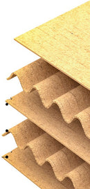 Merkloos Kartonnen Doos met Deksel, Handgreep 32x32x32cm