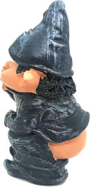 Ondeugende tuinkabouter - Tuindecoratie 6x5x12cm