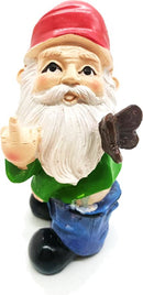 Ondeugende Tuinkabouter met Opgeheven Middelvinger