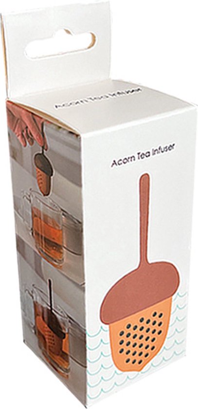 Eikelvormige Siliconen Theezeef – theefilter-Stijlvol en Handig voor Losse Thee-5*5*10cm