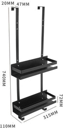 Handdoek badkamer hangmand deurrek dubbele doucheruimte hang