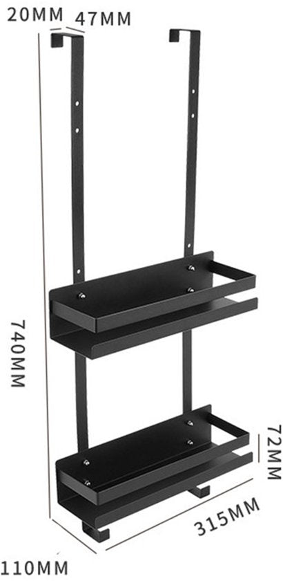 Handdoek badkamer hangmand deurrek dubbele doucheruimte hang