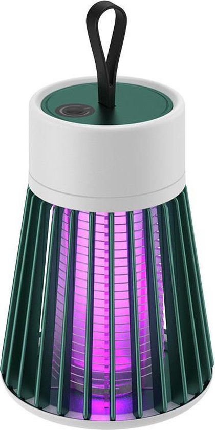 Electrische muggenlamp - UV Lamp - draagbaar - geen fel licht - vrijwel geruisloos - Groen