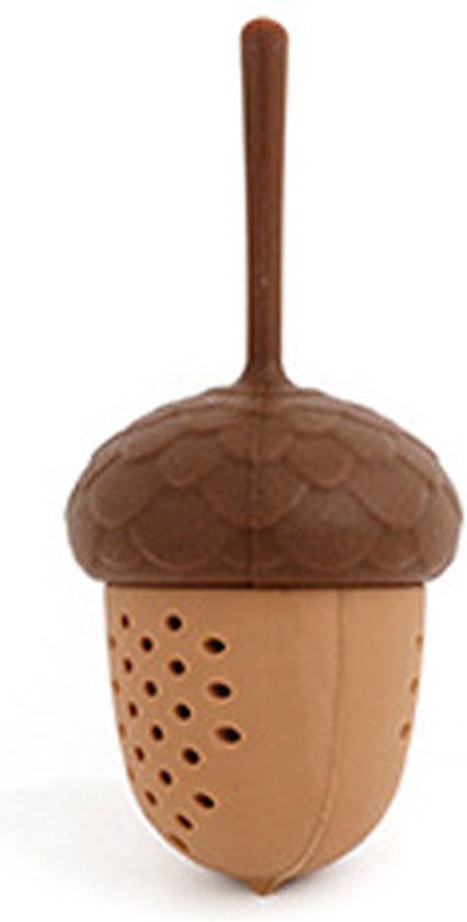 Eikelvormige Siliconen Theezeef – theefilter-Stijlvol en Handig voor Losse Thee-5*5*10cm