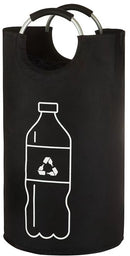 Zwarte Oxford doek ring handvat bedrukte fles 90L met handvat 38*79CM volledige ring handvat