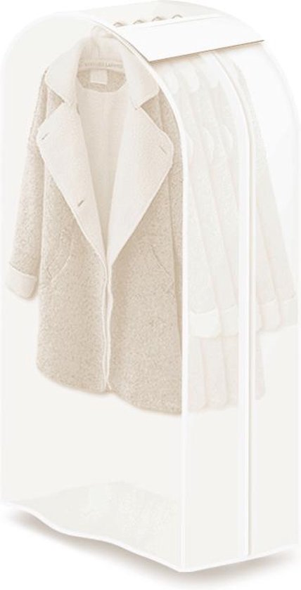 2 Stuks transparante Kleding Hoes - Organiseer en bescherm uw kleding - 90 cm hoog - stofdicht en ophangbaar