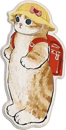 Katvormig Tapijt met Gele Hoed en Rode Rugzak - 60x90 cm