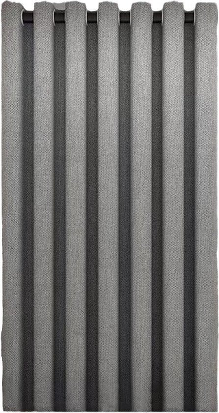 Hoogwaardig Waterdicht Douchegordijn 180×200 cm – Grijs – Met zilverkleurige Binnenringen