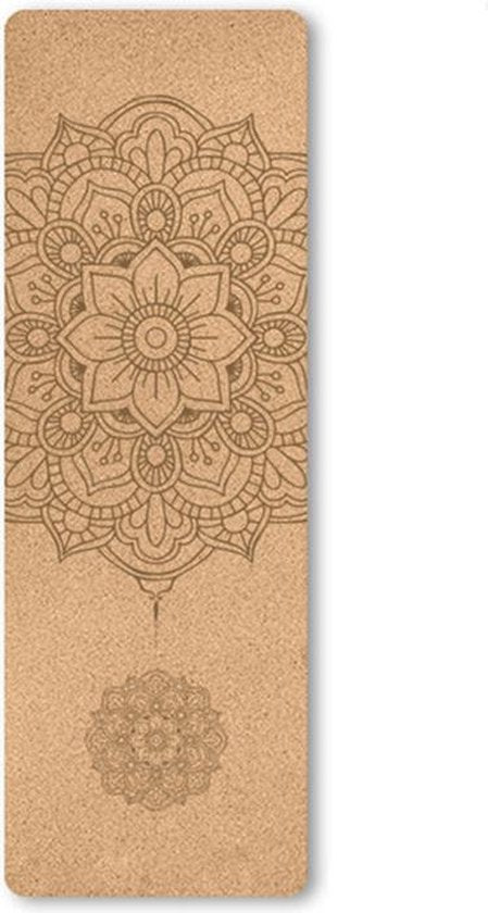 TDR Yoga Mat met Tas - Natuurlijk Kurk & TPE - 183x66 cm