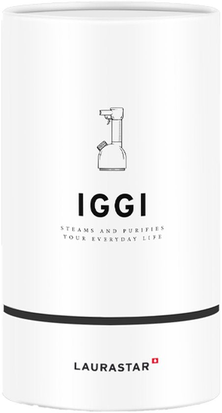 Laurastar IGGI Pure White, Zuiverende Stomer, Desinfecteert, Reinig stoffen en voorwerpen, Compacte Draagbaar en Design (Wit)