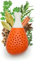 Siliconen Kruidenbuiltje - Kippendrumstick Design - Handig Kruidenfilter voor Soepen en Stoofschotels-14 x 7 x 5 cm