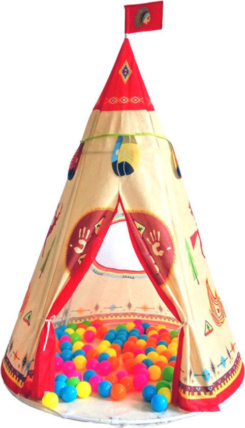 TDR-Opvouwbare Speeltent - Kids Tipi Tent-Idianen Wigwam tipi tent  160CM