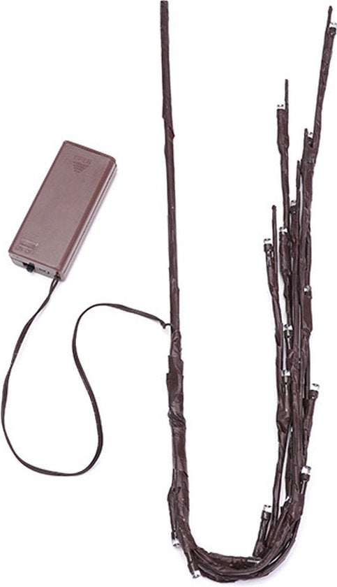 Elegante LED-boomtaklamp op Batterij - Sfeervolle Interieurverlichting - 70cm hoog - Warm Wit Licht