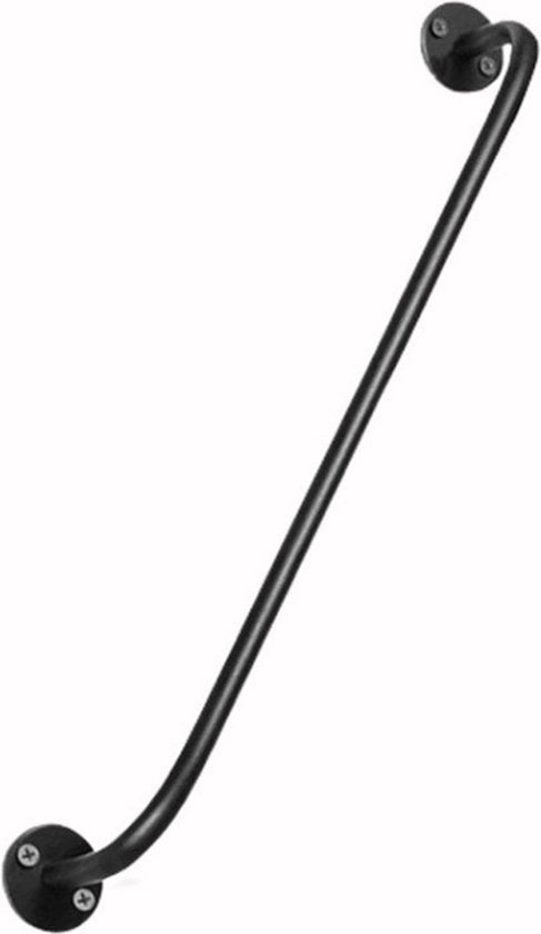 2 STUKS Multifunctioneel IJzeren Kledingstang voor aan de Muur- Garderobe Stang - met 10 Haken voor Optimale Organisatie-38CM