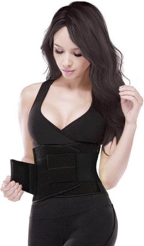 TDR - Rugbrace voor Onderrug - Corrigerend voor Onmiddelijke Pijnbestrijding & Rugondersteuning - Zwart - maat L (Taille: 82 - 92 cm)