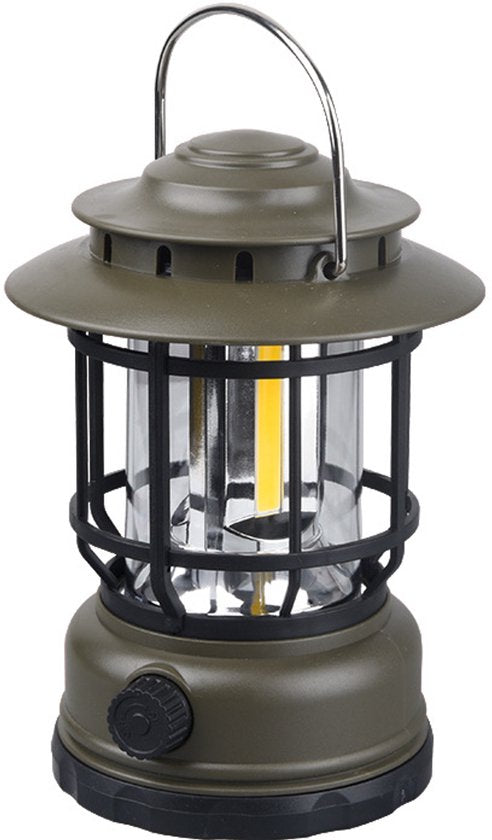 Multifunctionele Compacte Kampeerlamp met Powerbank - Duurzaam, Dimbaar & Waterdicht - USB/Zonne-Energie Opladen - Ideaal voor Outdoor & Tuin