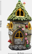 Zonne-energie lamp - Harsmateriaal - Bloemenhuisje - Krachtige LED-verlichting Waterbestendig IP55