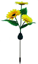 Solarlamp Zonnebloemen - LED met dag/nacht sensor