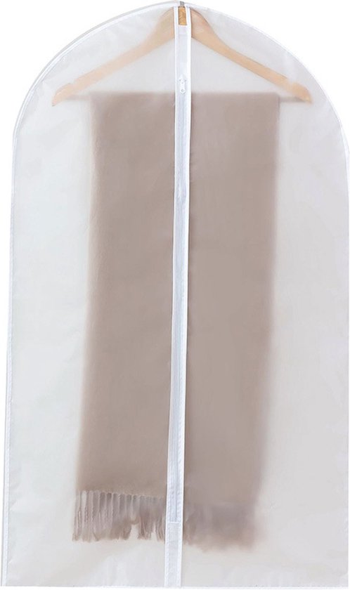 6 Stuks transparante stofhoezen voor kleding met Rits - Kled