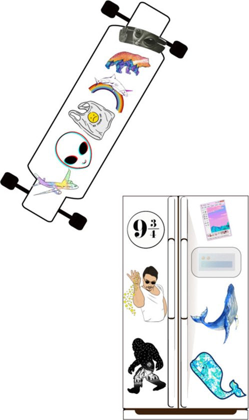 103 Graffiti Stickers - Waterdichte Stickers voor Laptop en