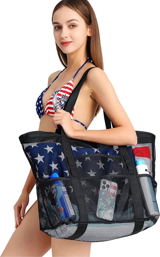 Multifunctionele Opvouwbare Strandtas - Ruime en Duurzame Ta