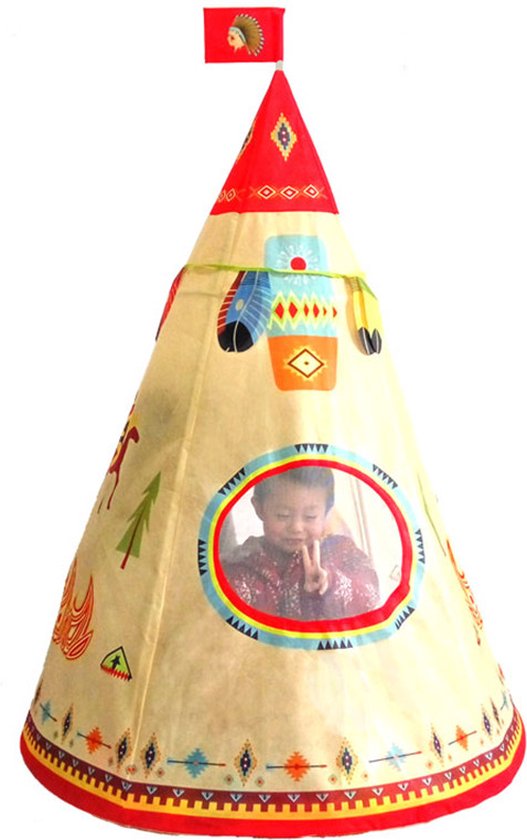 TDR-Opvouwbare Speeltent - Kids Tipi Tent-Idianen Wigwam tipi tent  160CM