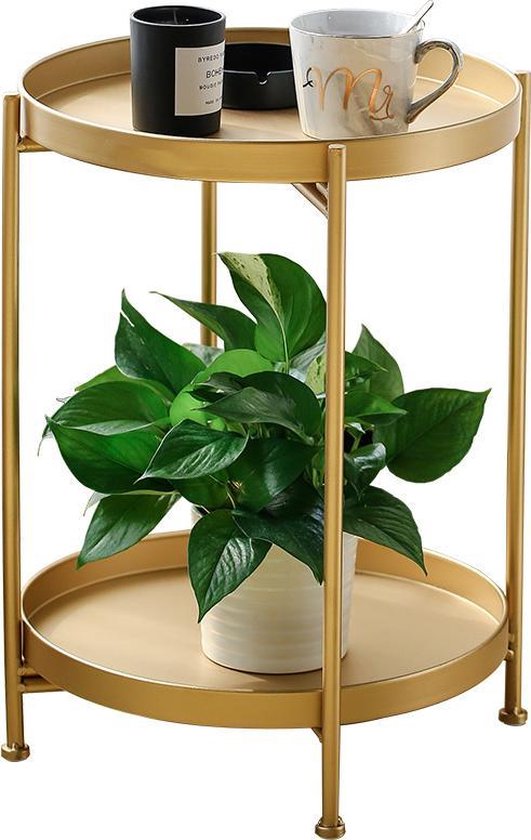 TDR - Nordic simple dubbellaagse kleine salontafel goud
