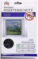 Vliegengordijn - Horrengaas - Raamhor - Anti Muggen 120X120