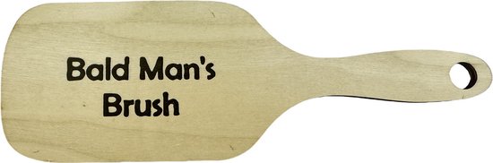 Grappige Kale Mannen Kam en Borstel Set – 17 cm Kam & 19,5 c