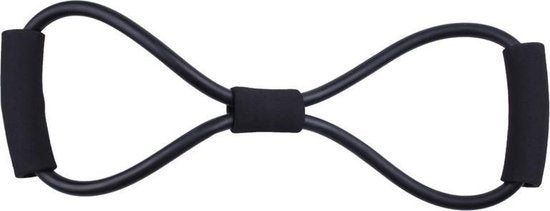 TDR - Fitness set 7-in-1 - Ab roller | Buikspiertrainer | Stretchband | Trainingswiel | Opdruksteunen | Push-up bars | Springtouw | Fitnessmat | Kniemat| Sportset | Thuis fitness - Zwart