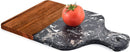 Luxe Marmeren Snij- & Serveerplank 33x21.6cm - Zwart