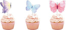 48 delig cup cake/fruit prikkers - Thema: vlinder -voor deco