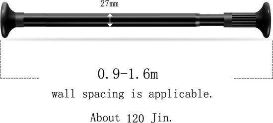 Uittrekbare Kledingkast Hanger- Garderobestang-douchegordijn