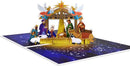 3D Kerstkaart Heilige Nacht – Luxe Pop-Up Kaart met Kerststa