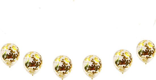 56 delig latex ballonnen versiering - Thema: 80 jaar - Kleur goud