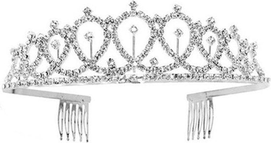 Verjaardag Sjerp en Tiara - Met text "Birthday Queen" - Zilver