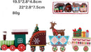Luxe Houten Kersttrein - Kerstdecoratie - Rendier, Cadeautjes en Kerstboom - Nostalgische Feestsfeer -Groen/Rood