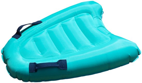 Opblaasbaar surfplank draagbaar bodyboard meerblauw 60x80
