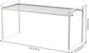 Multifunctioneel Kast Organizers-Keukenrek- Kruidenrek en pannenrek-keuekenkast-50.5x 21x 24CM wit