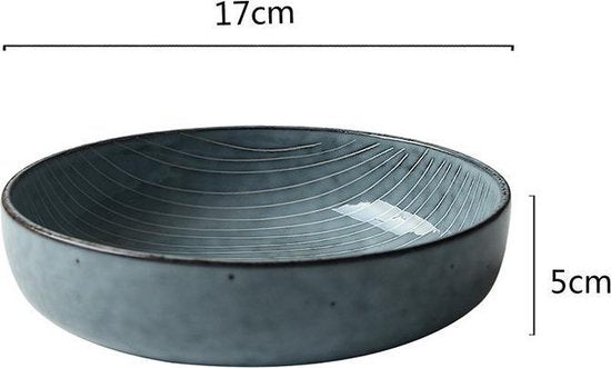 4x Kom - porselein - ⌀ 11.3CM - Uniek gevormd