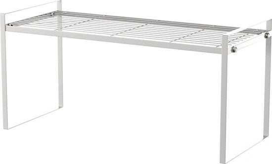 Multifunctioneel Kast Organizers-Keukenrek- Kruidenrek en pannenrek-keuekenkast-50.5x 21x 24CM wit